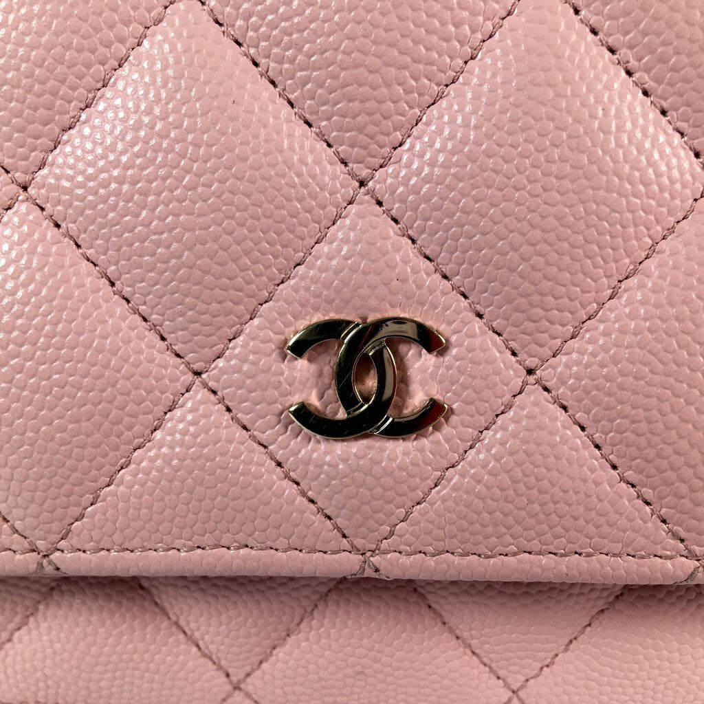 Chanel Pink Wallet on Chain