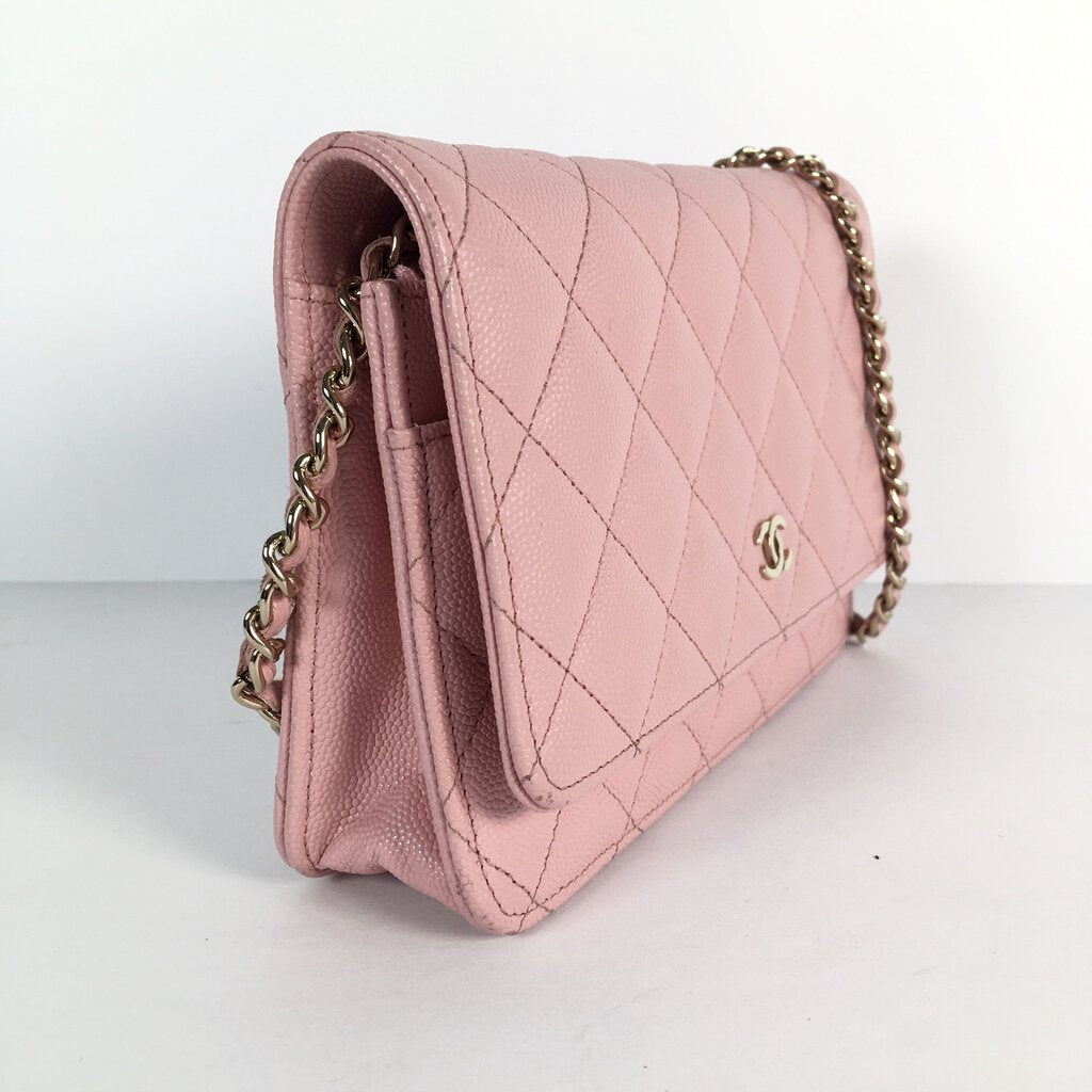 Chanel Pink Wallet on Chain