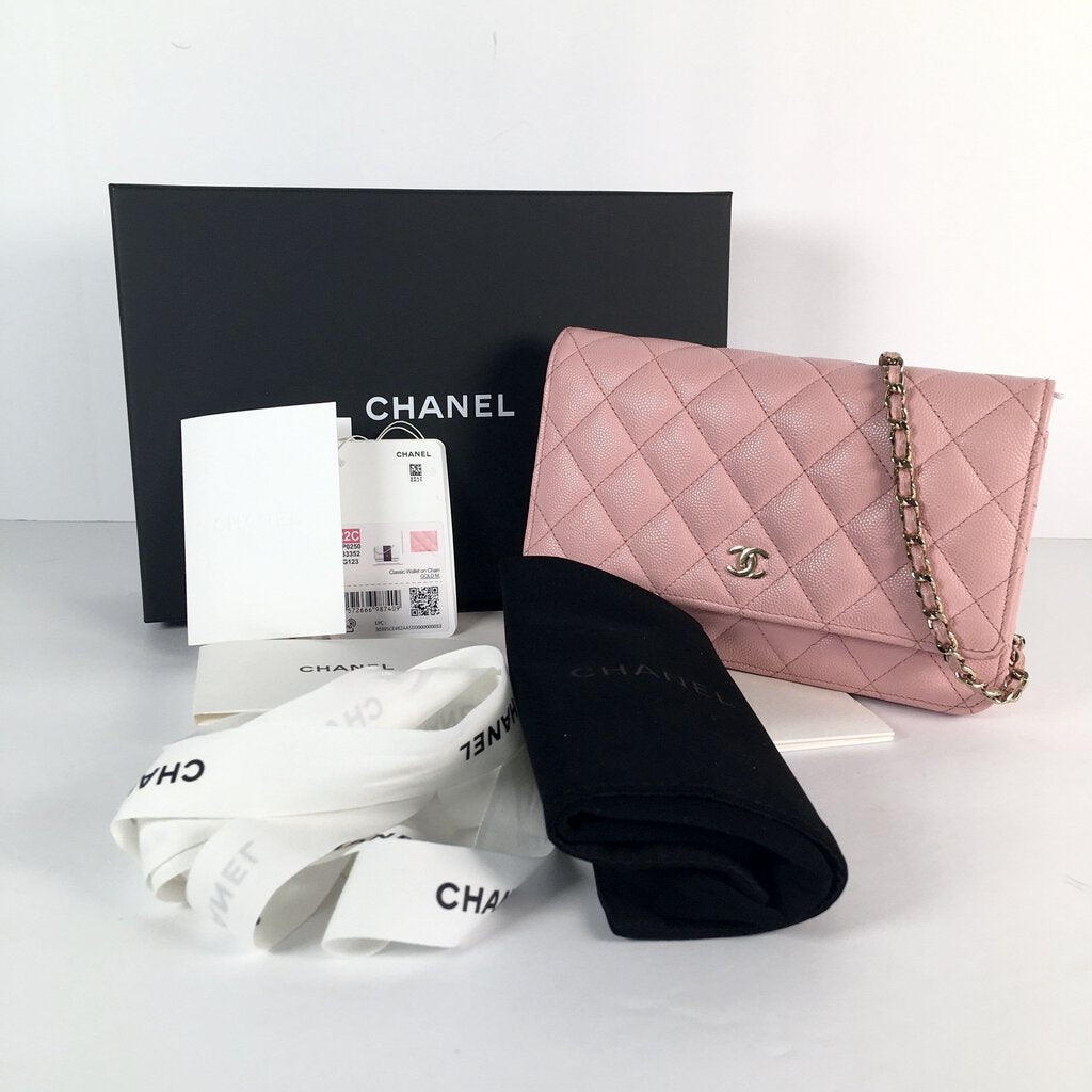 Chanel Pink Wallet on Chain