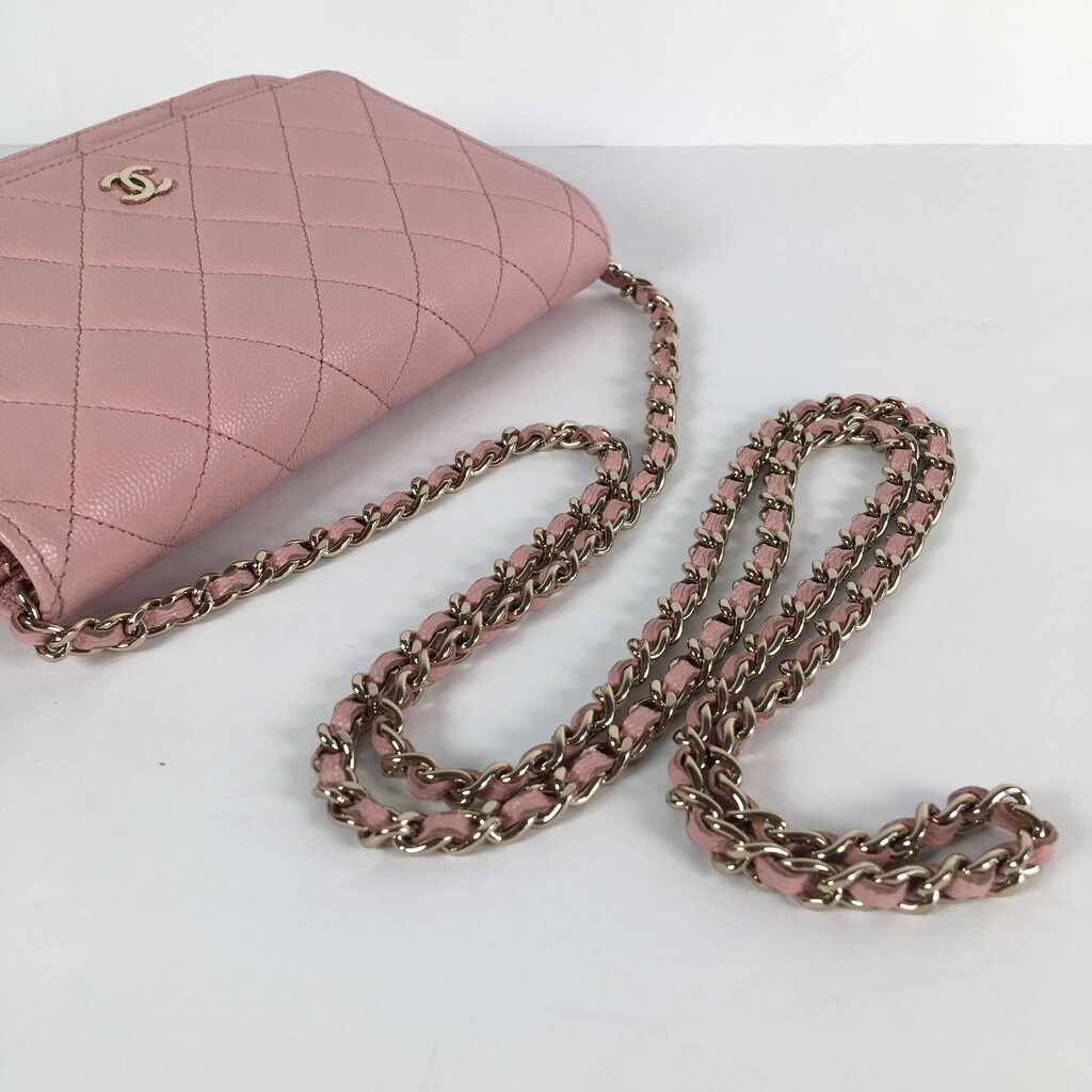 Chanel Pink Wallet on Chain