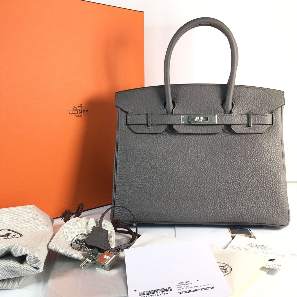 Hermes Birkin 30 Etain Gris