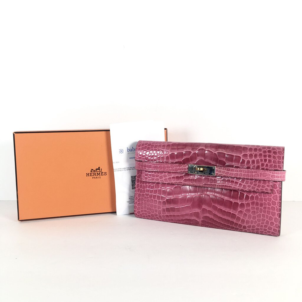 Hermes Kelly Wallet Alligator