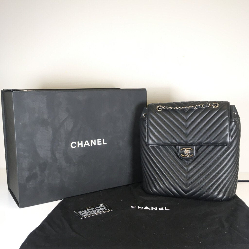 Chanel Chevron Urban Spirit Backpack