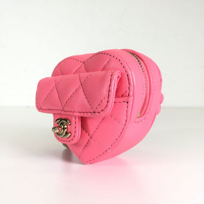 Chanel Heart Coin Purse Wristlet