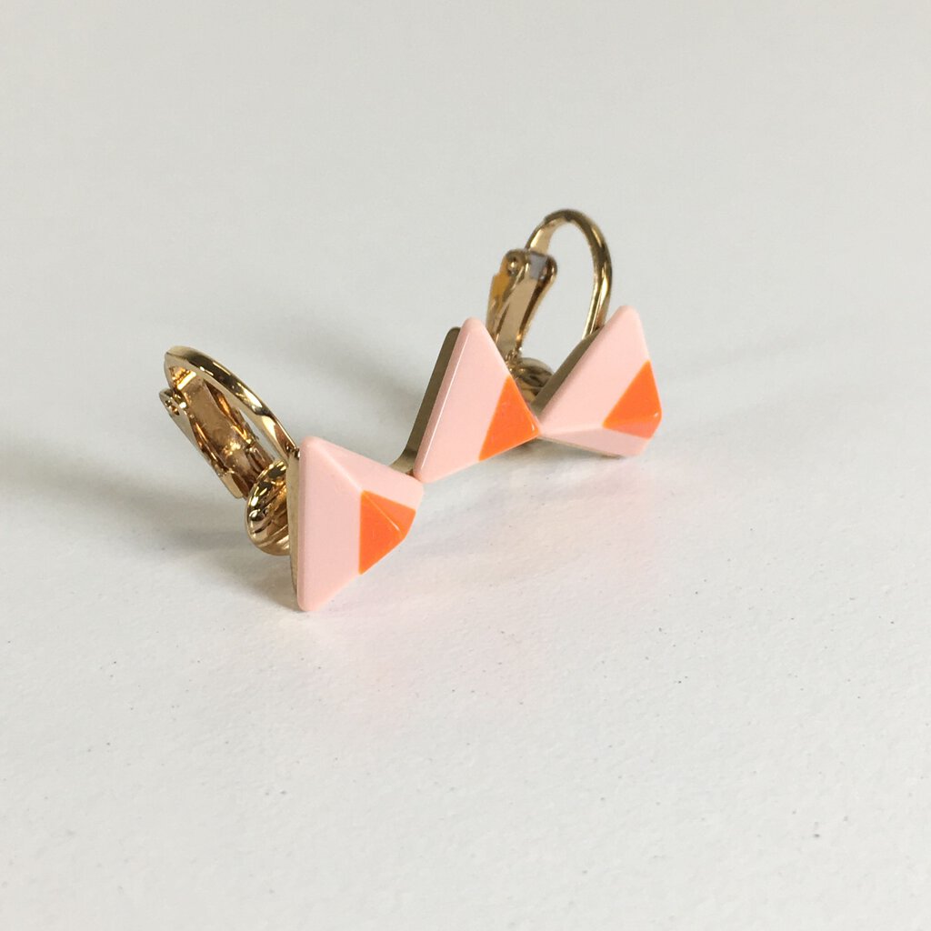 Fendi Rainbow Pyramid Earrings