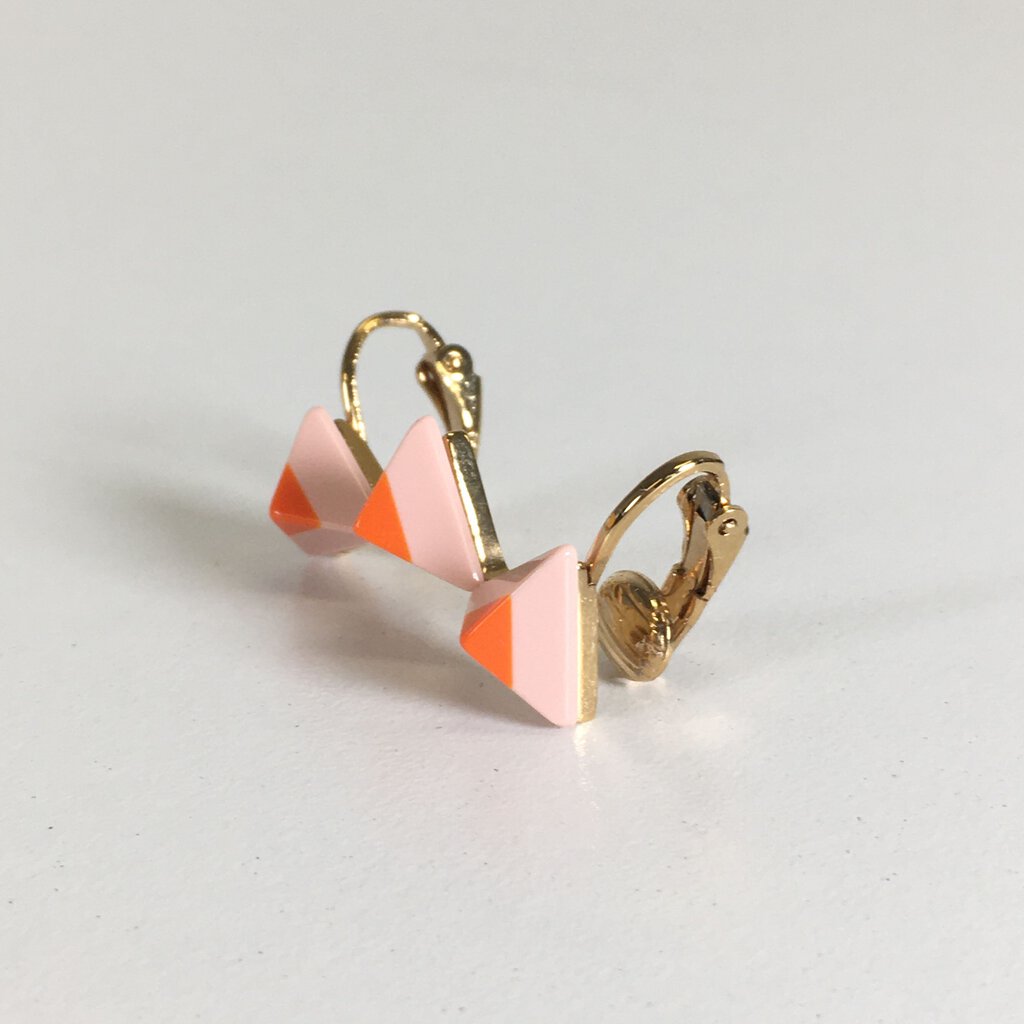 Fendi Rainbow Pyramid Earrings