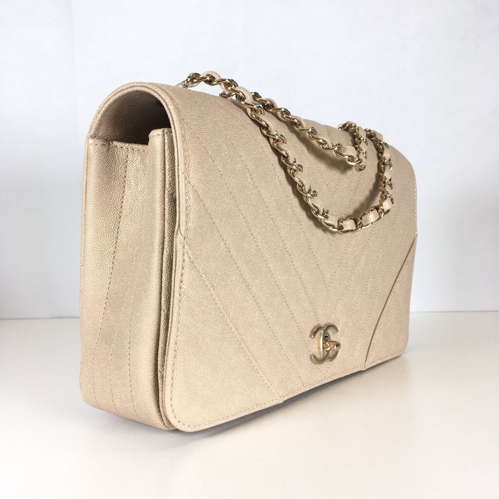 Chanel Chevron Statement Flap