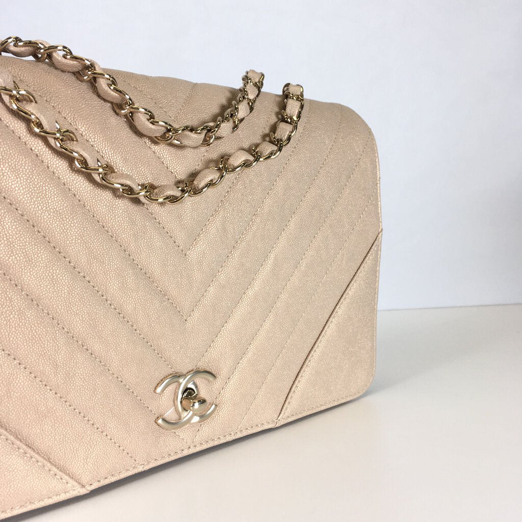 Chanel Chevron Statement Flap