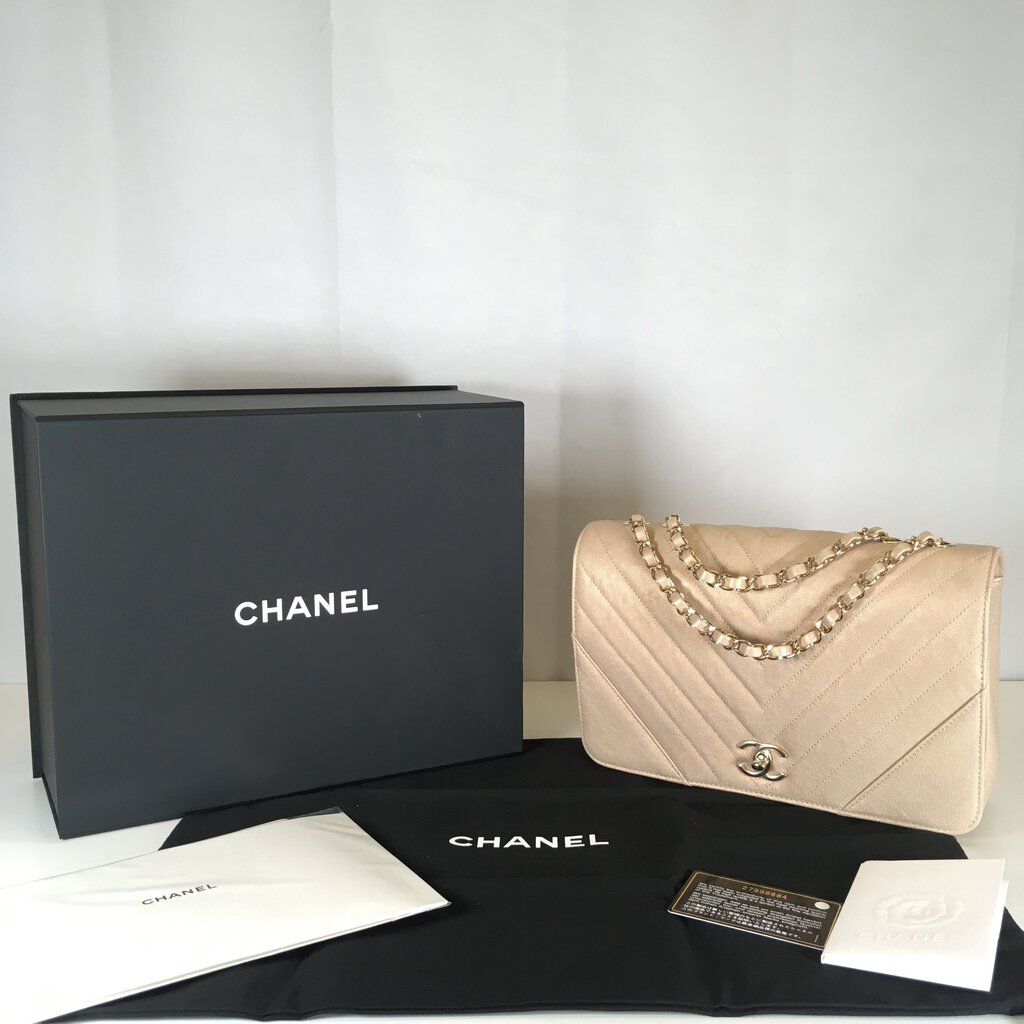 Chanel Chevron Statement Flap