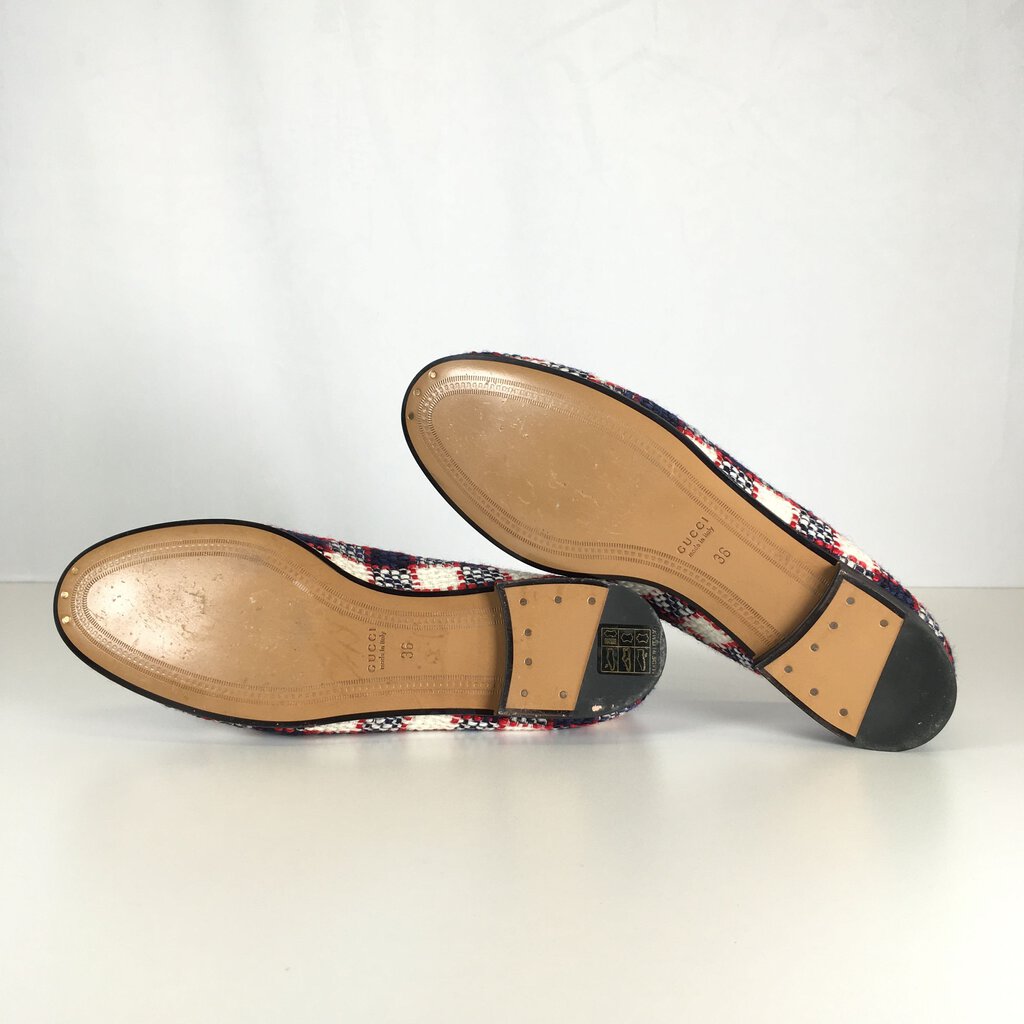 Gucci Horsebit Tweed Loafers