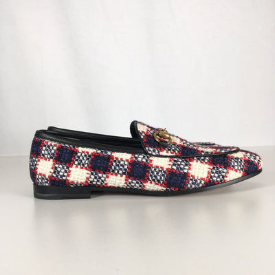 Gucci Horsebit Tweed Loafers