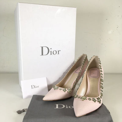 Dior Crystal Garland Pumps 36