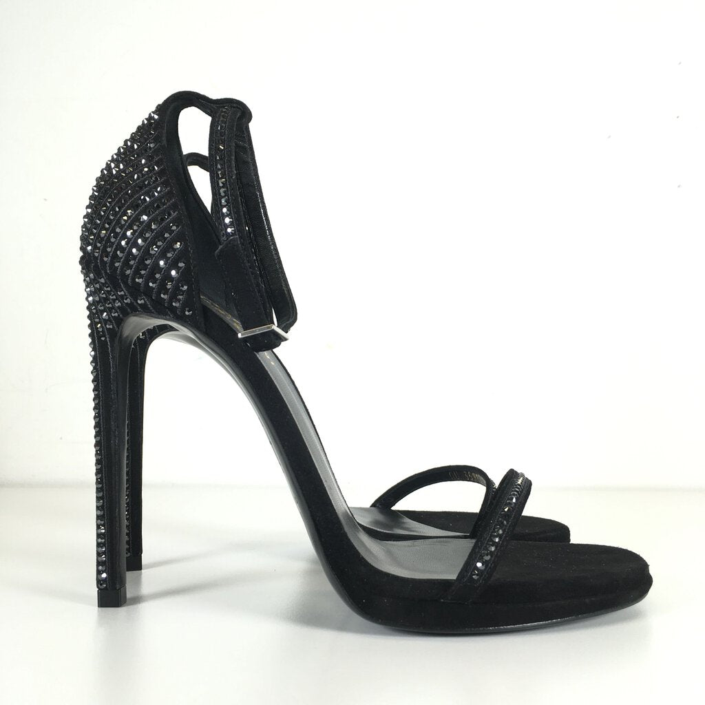 Saint Laurent (YSL) Crystal Embellished Sandals 39