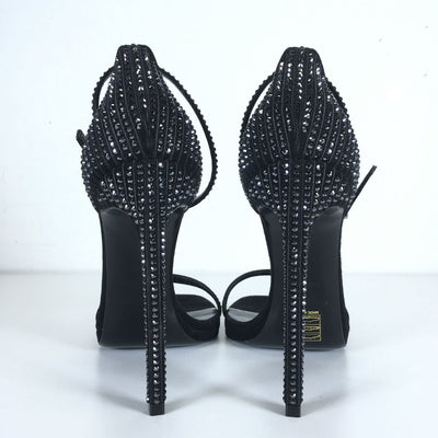 Saint Laurent (YSL) Crystal Embellished Sandals 39