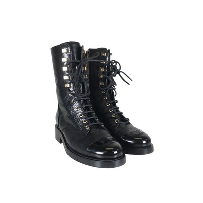 Chanel Combat Boots 37.5