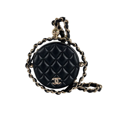 Chanel Rotating Circle Clutch