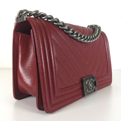 Chanel Chevron Boy Bag