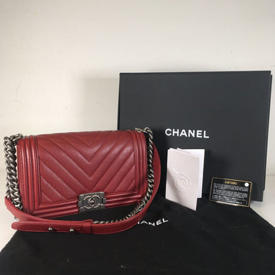 Chanel Chevron Boy Bag