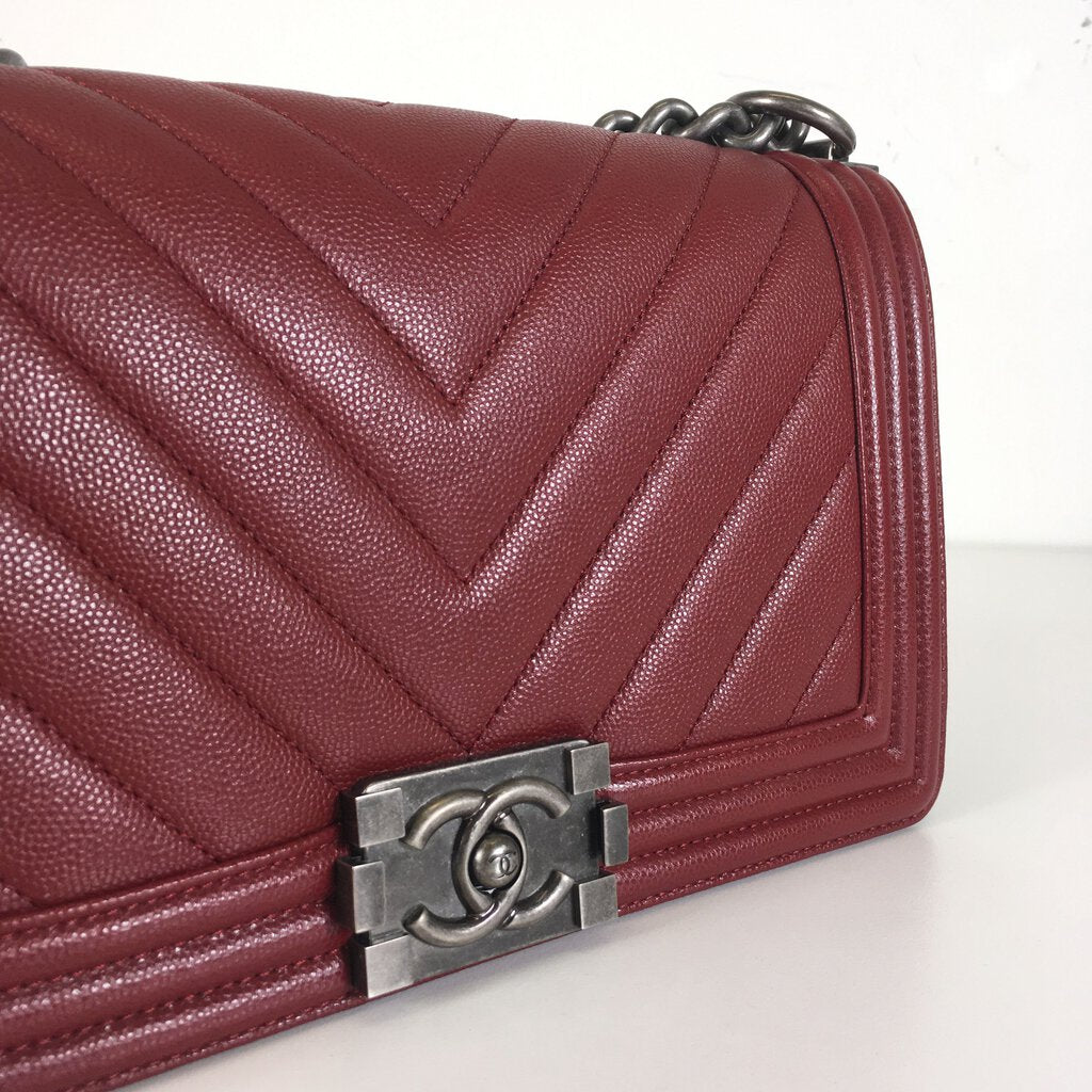 Chanel Chevron Boy Bag