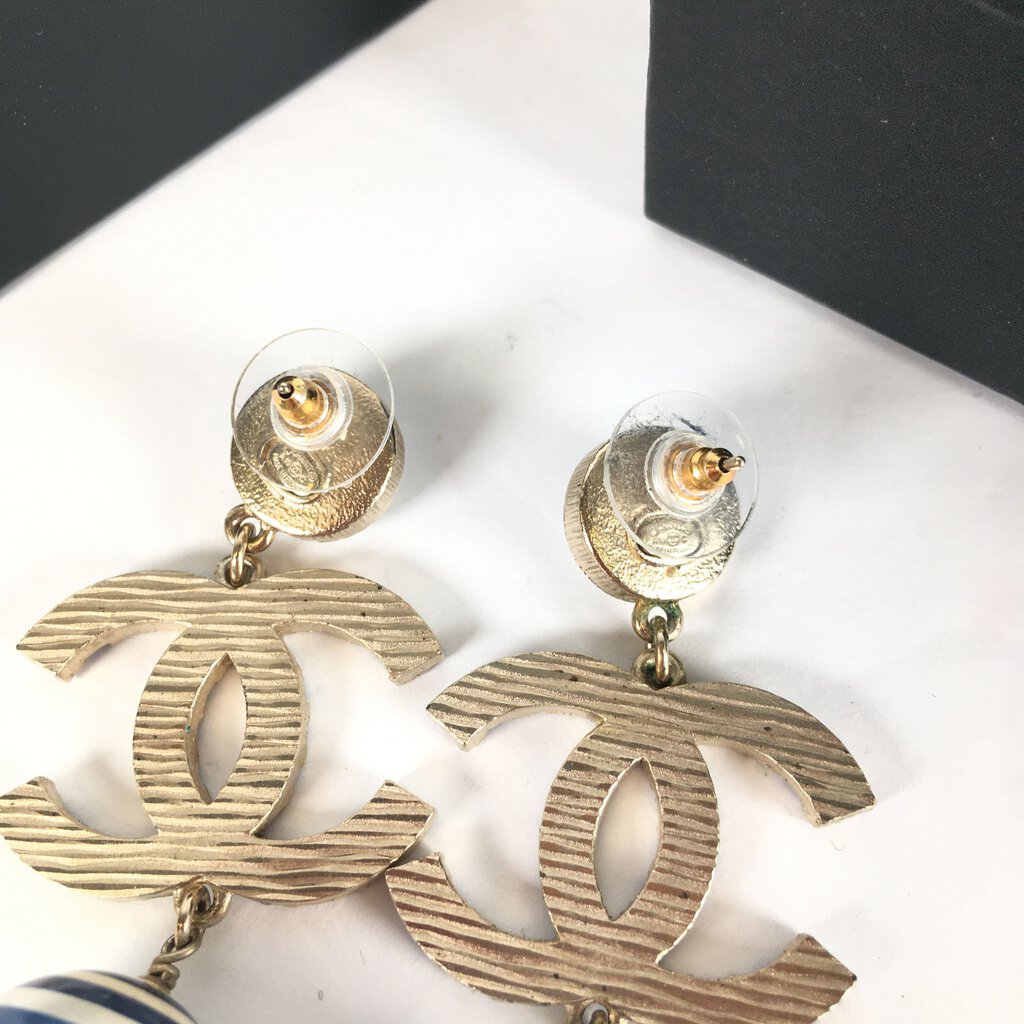 Chanel Nautical Pearl CC Earrings