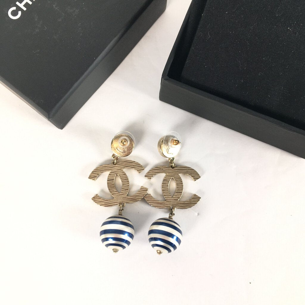 Chanel Nautical Pearl CC Earrings