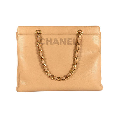 Chanel Vintage Logo Tote