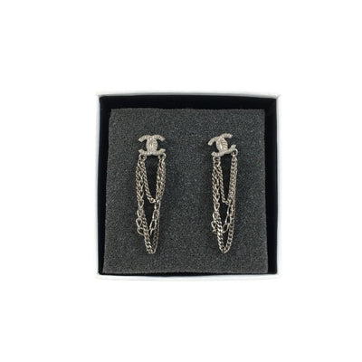 Chanel Chain Drop Earrings