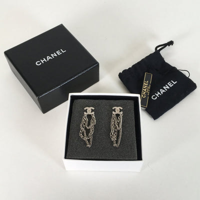 Chanel Chain Drop Earrings