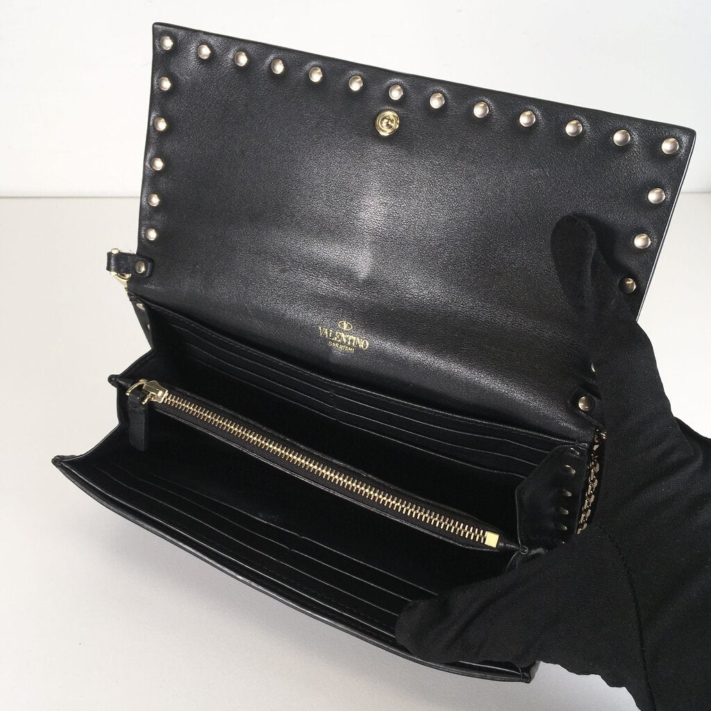 Valentino Rockstud Wallet on Chain