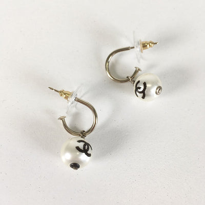 Chanel Pearl Dangle Earrings