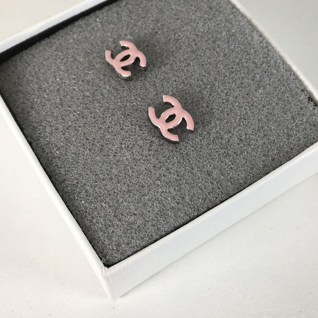 Pink CC Earrings