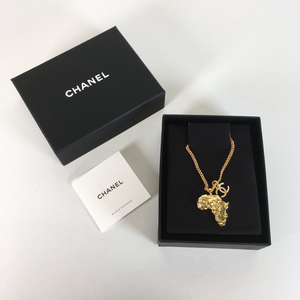 Chanel Africa Map Pendant