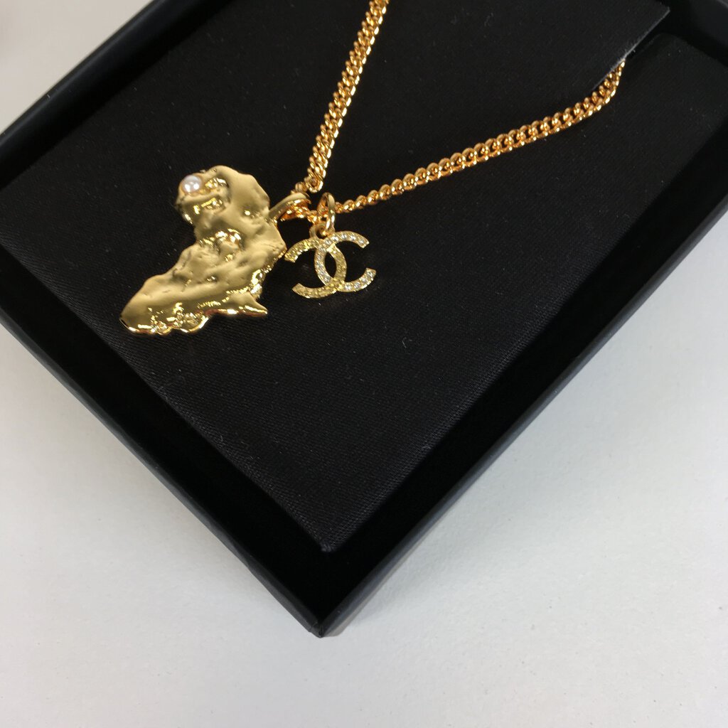 Chanel Africa Map Pendant