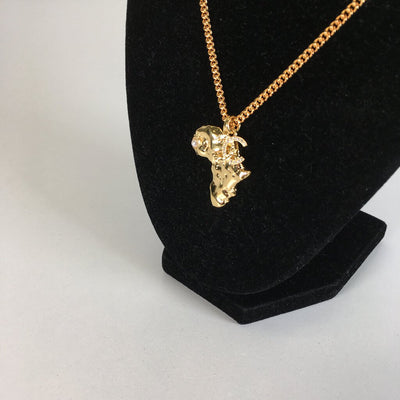 Chanel Africa Map Pendant