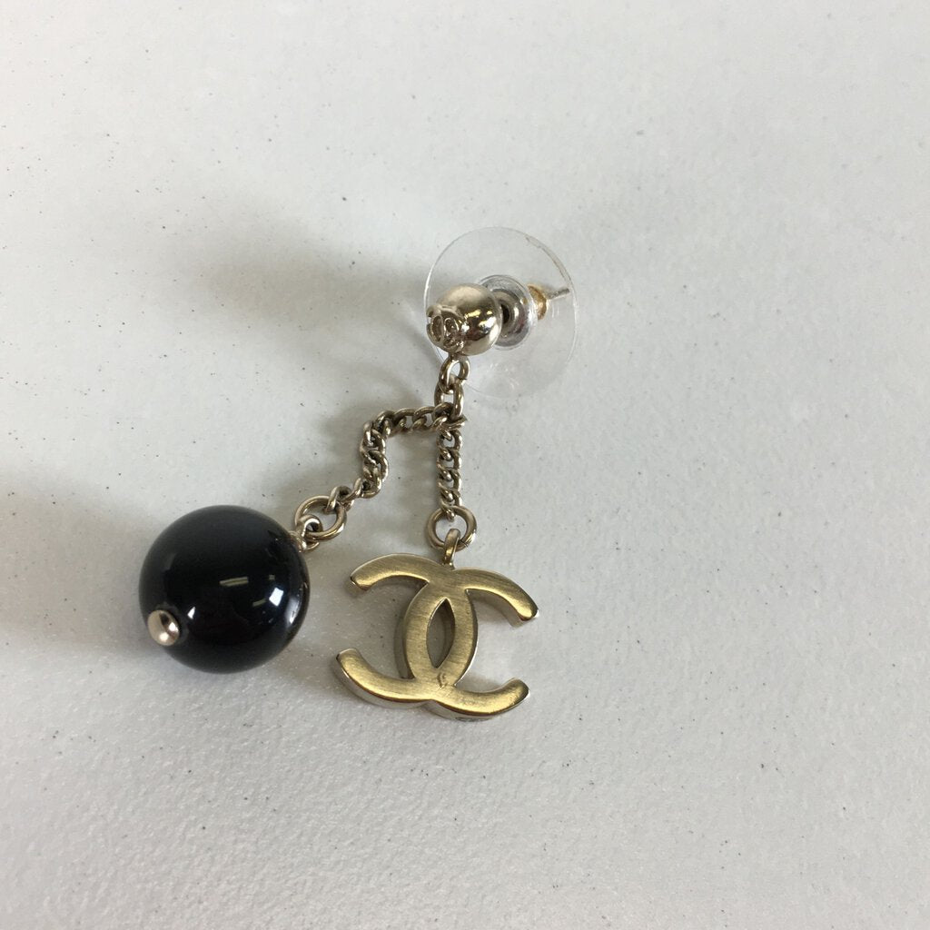 Chanel Pearl CC Drop Earrings