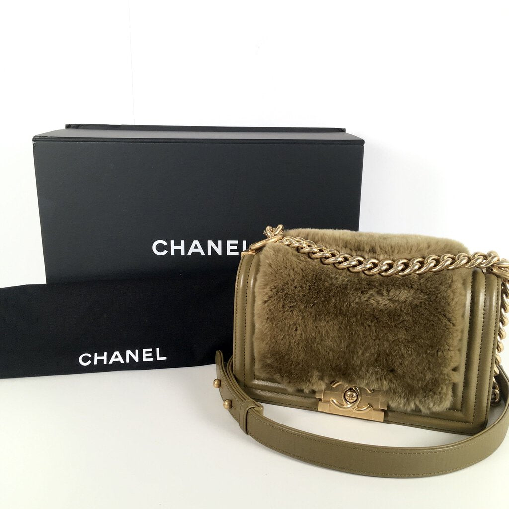 Chanel Fur Boy Bag