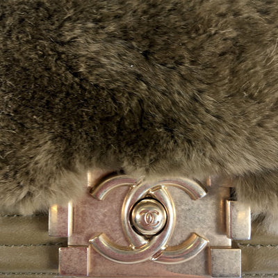 Chanel Fur Boy Bag