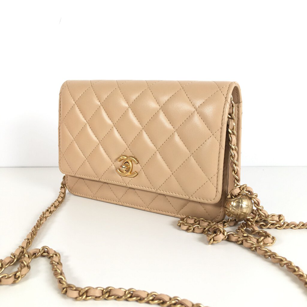 Chanel Pearl Crush Wallet on Chain (WOC)