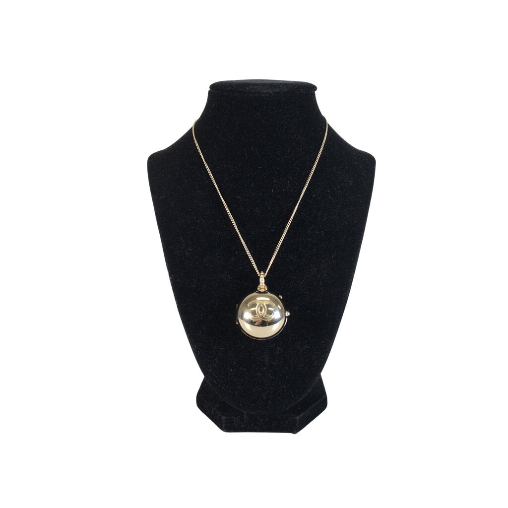 Chanel Ball Locket Pendant Necklace