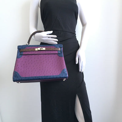 Hermes Kelly 32 Ostrich