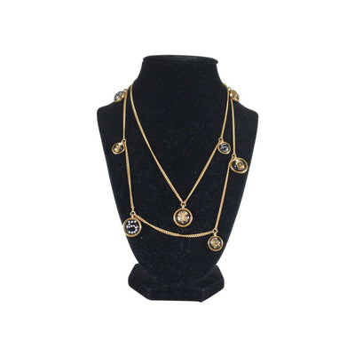 Chanel 9 Motif Gold Necklace