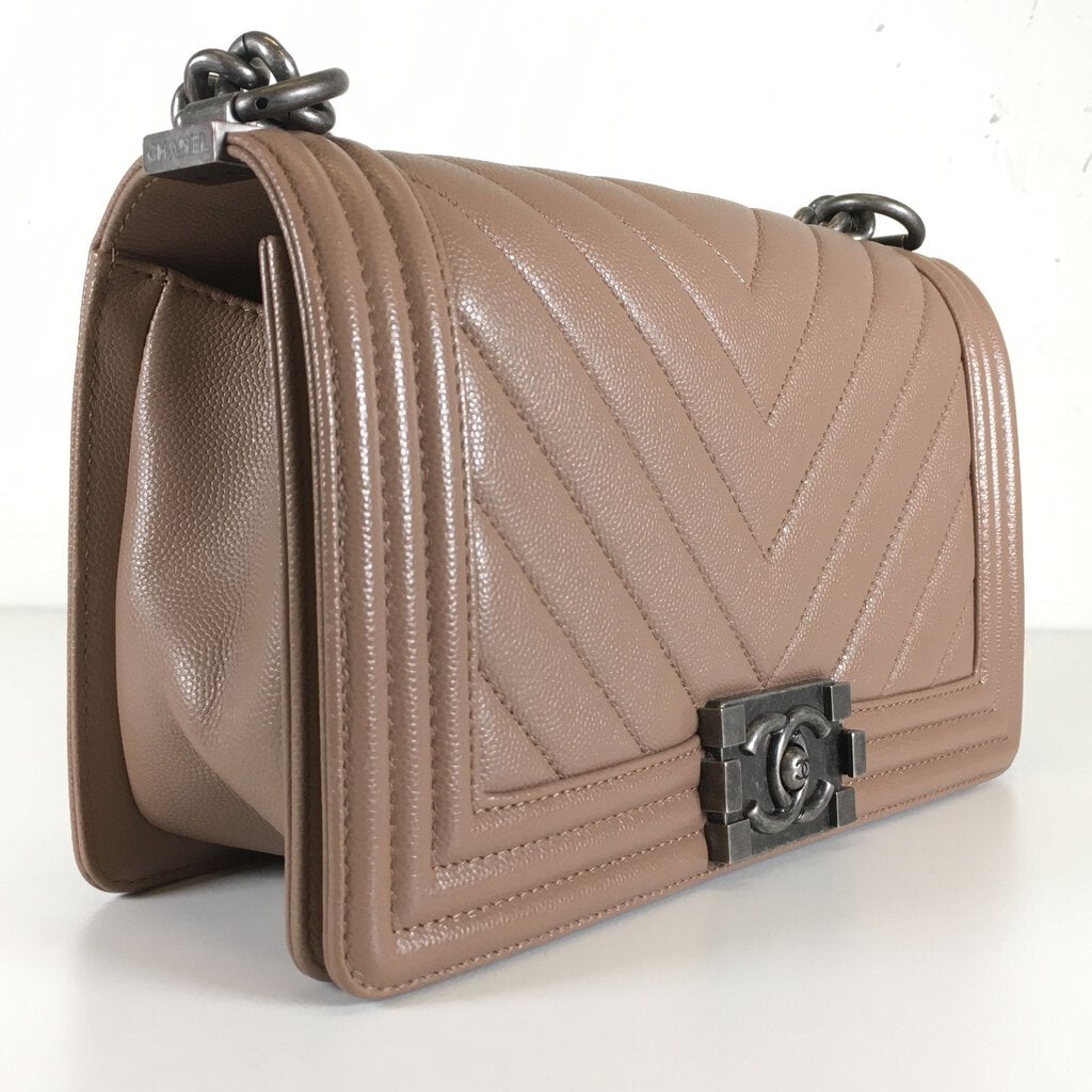 Chanel Chevron Boy Bag