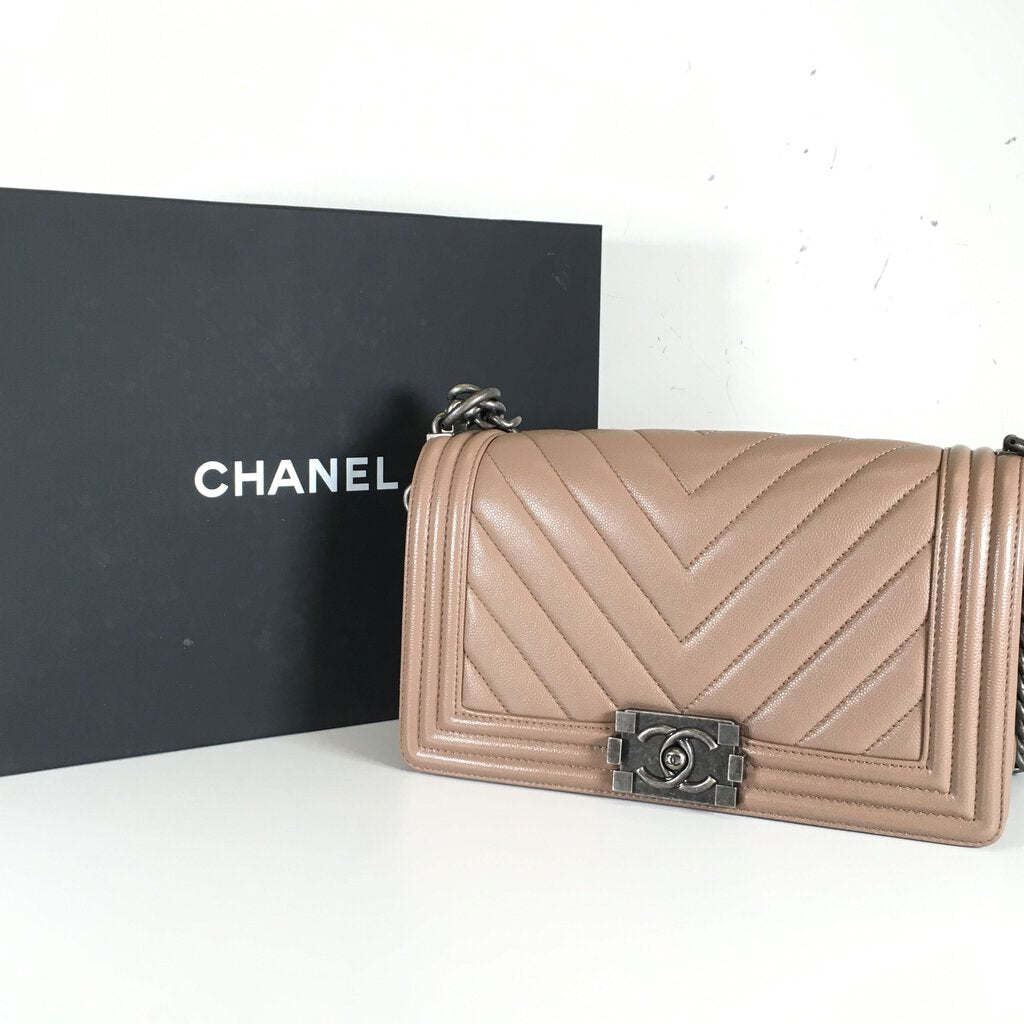 Chanel Chevron Boy Bag