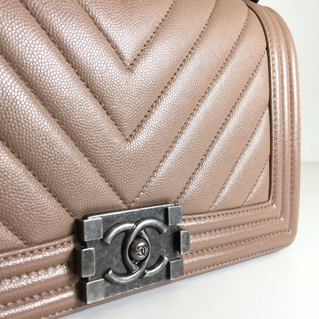 Chanel Chevron Boy Bag