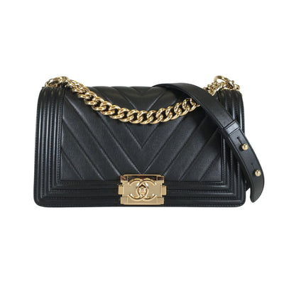 Chanel Chevron Boy Bag