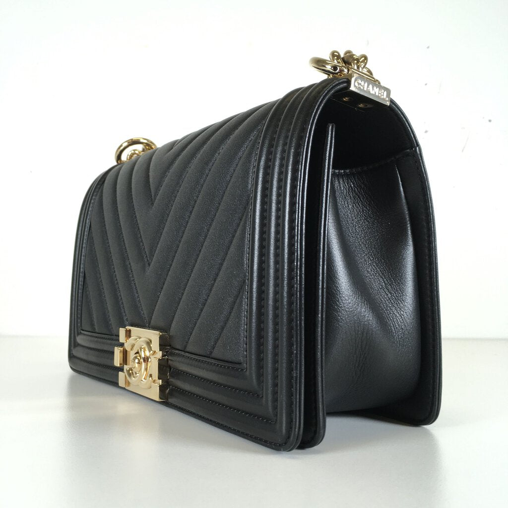 Chanel Chevron Boy Bag