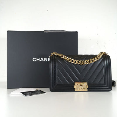 Chanel Chevron Boy Bag