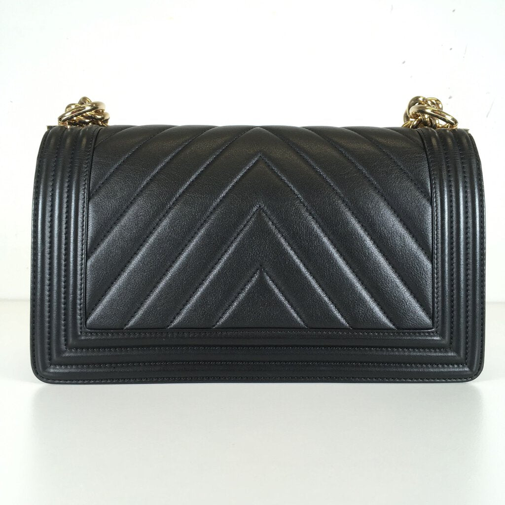 Chanel Chevron Boy Bag