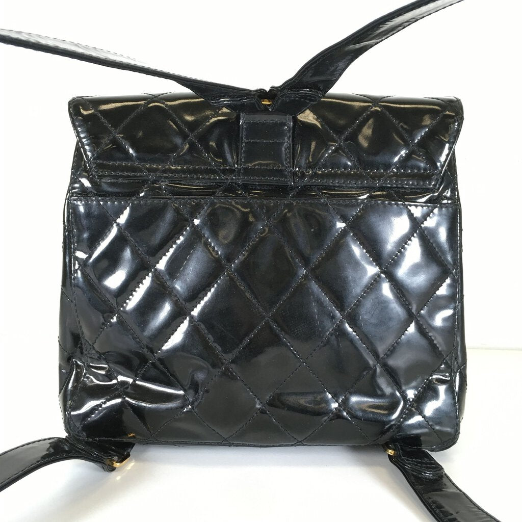 Chanel Vintage Patent Backpack