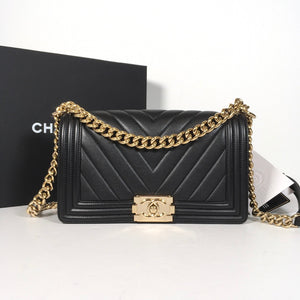 Chanel Chevron Boy Bag